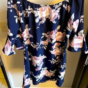 Amazon Navy Floral Dress - BRAND NEW